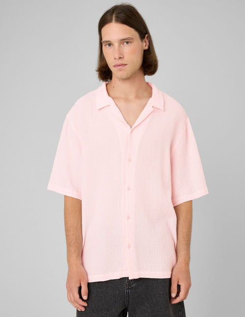 Chemise manches courtes gaze de coton - 1