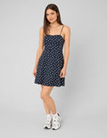 Robe à bretelles pois - 1