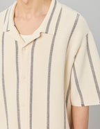 Chemise manches courtes tricot rayure - 2
