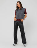 Pantalon tissu enduit - 1