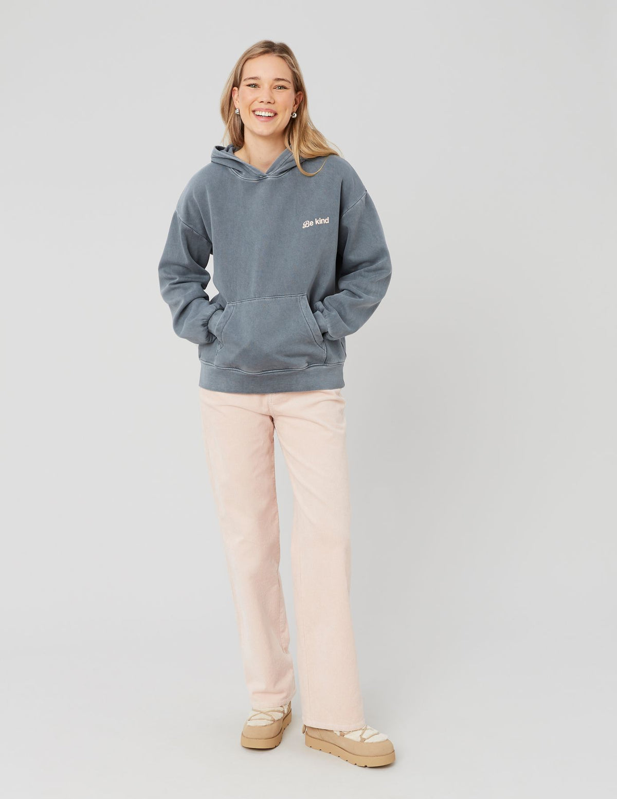 Pantalon straight velours - 1