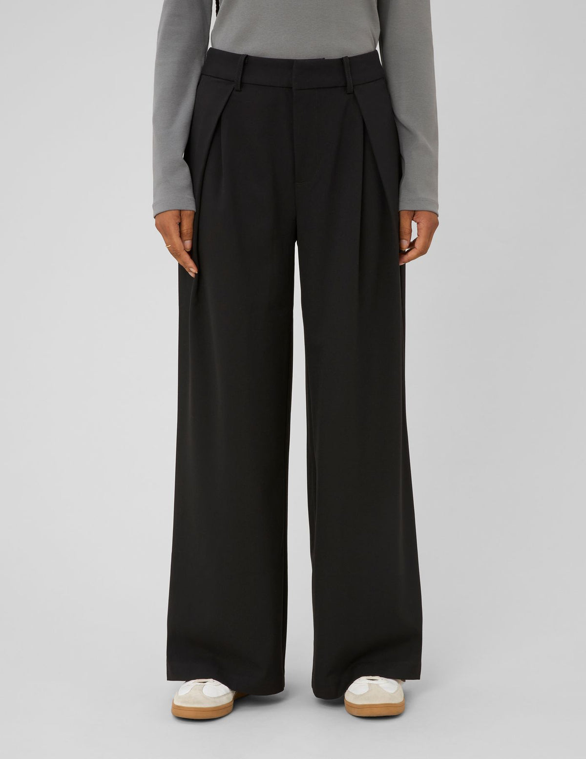 Pantalon large à pinces - 2