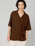 Chemise manches courtes plissée - 1