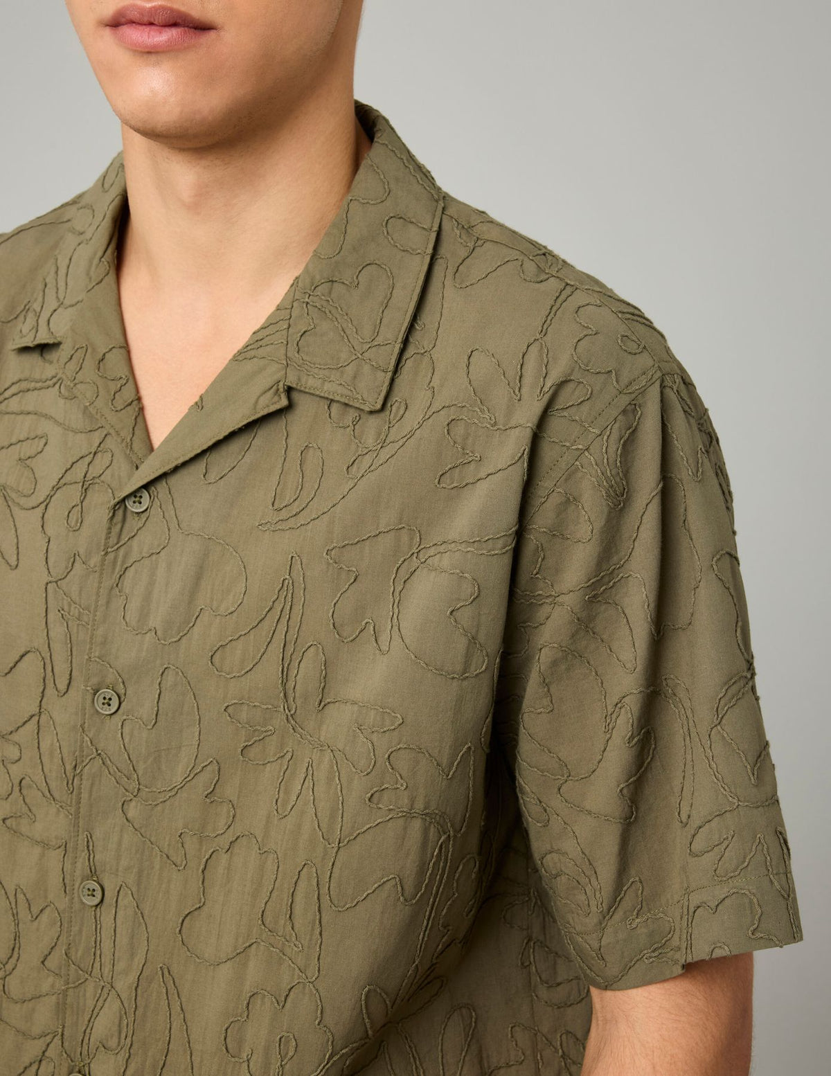 Chemise manches courtes brodée - 2