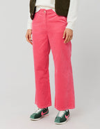 Pantalon wide leg velours cropped - 2