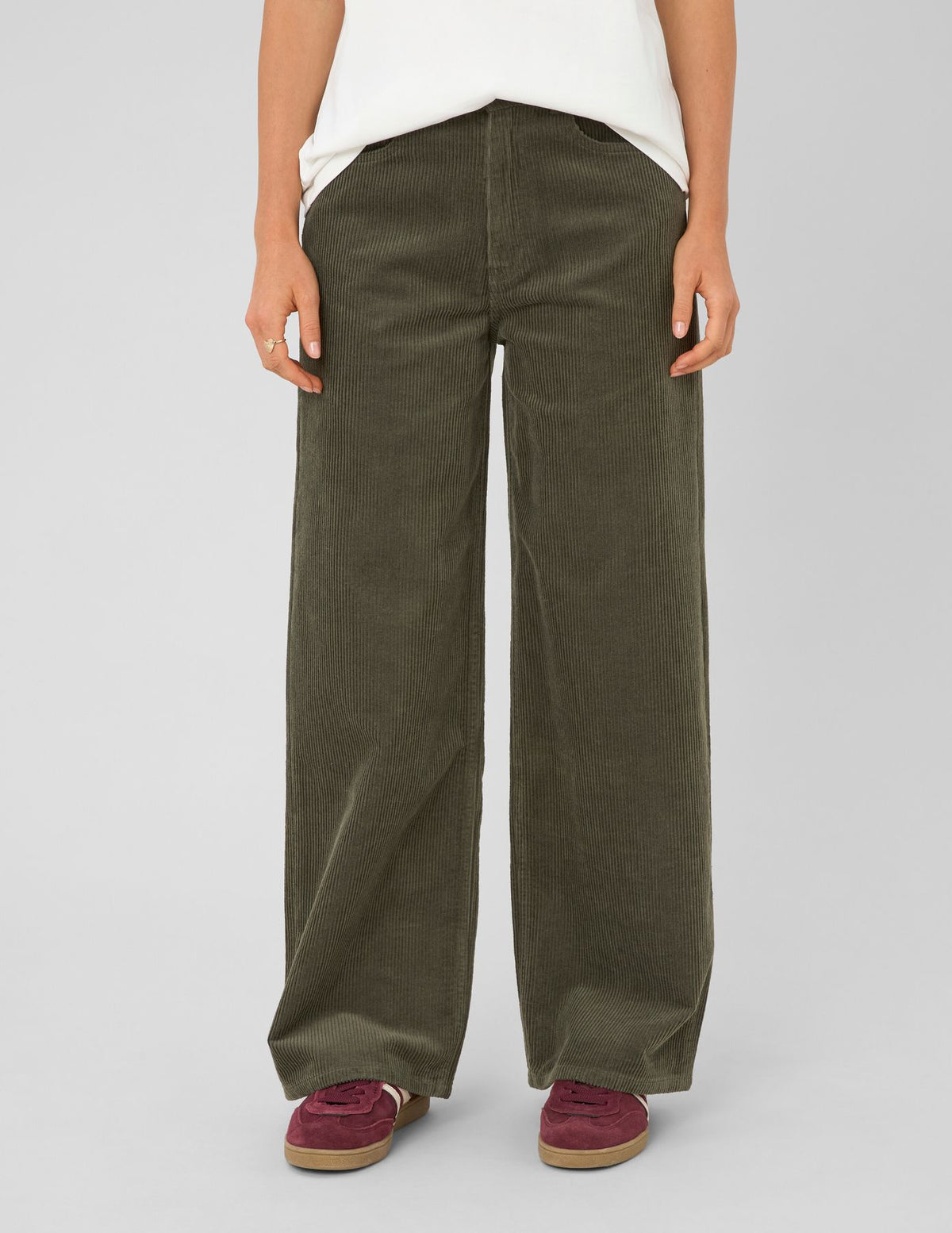 Pantalon wide leg velours - 2