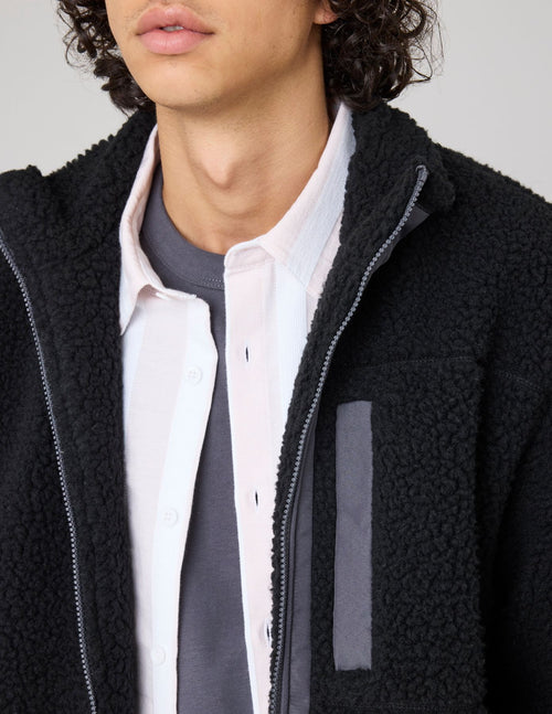 Blouson zippé sherpa - 2