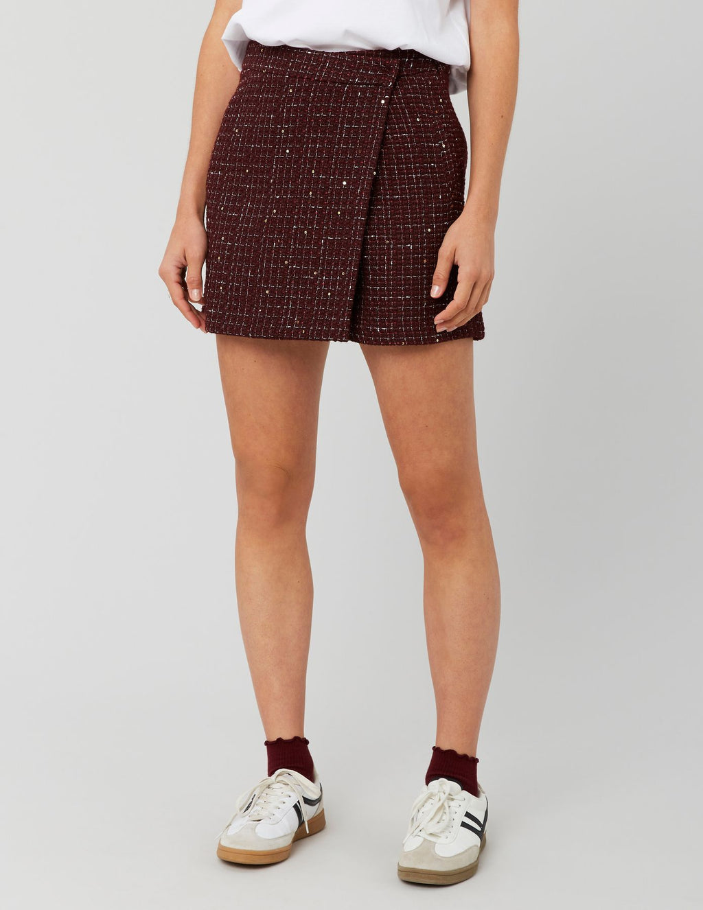 Jupe short en tweed - 2