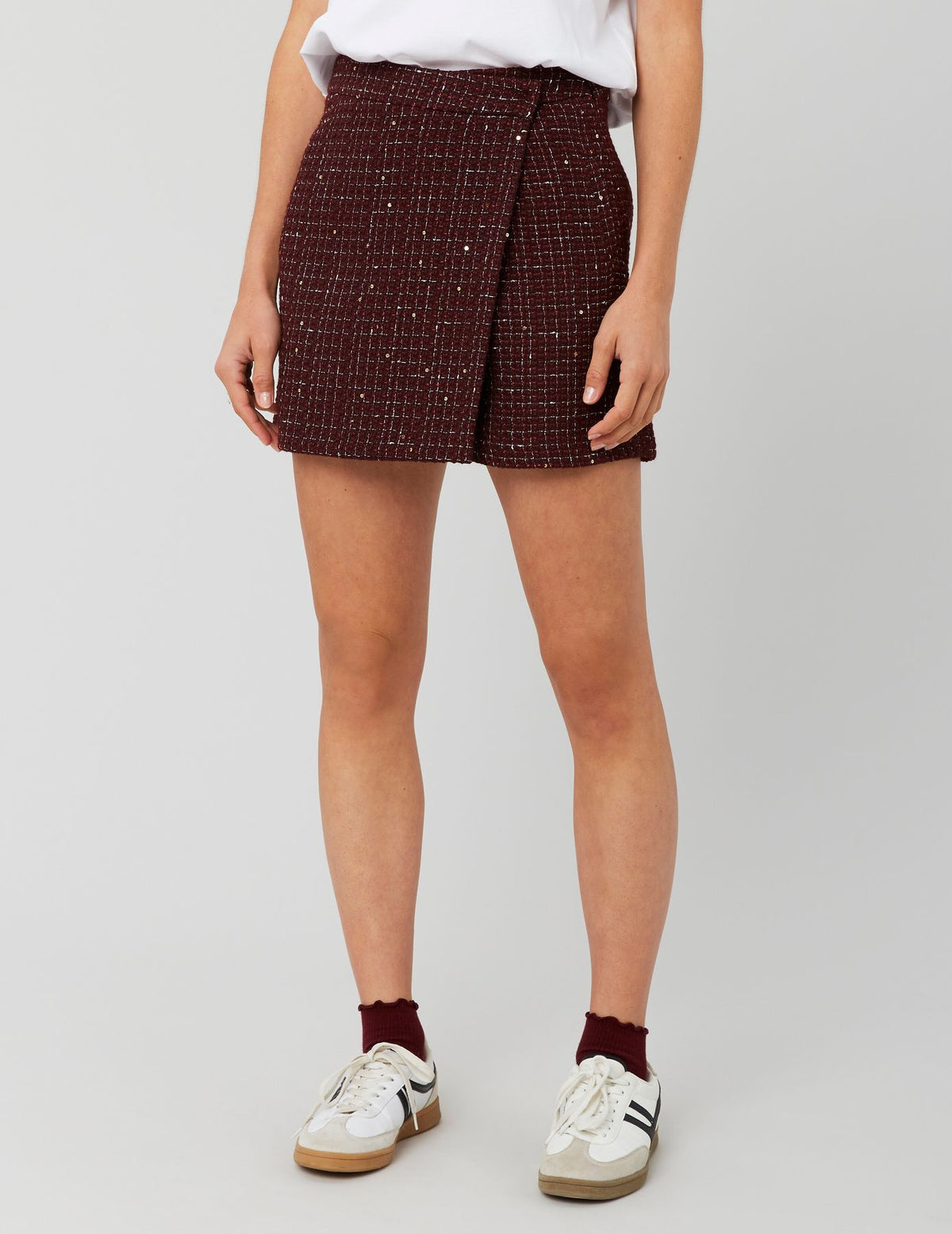 Jupe short en tweed - 2