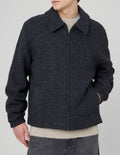 Blouson zippé en laine - 1