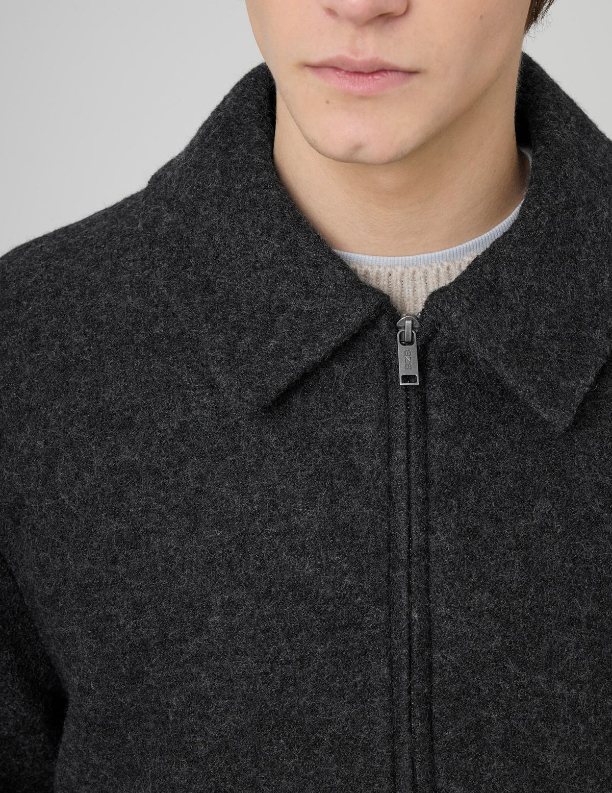 Blouson zippé en laine - 2