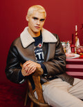 Blouson zippé col sherpa - 1