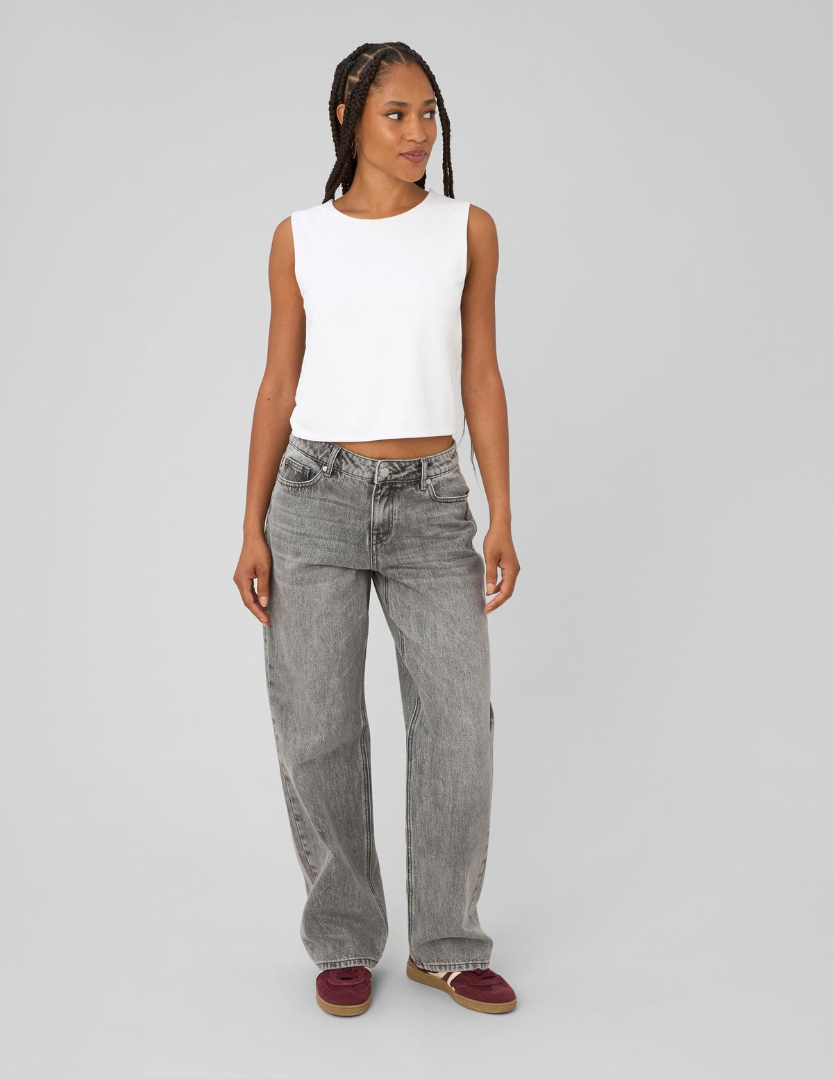Jean straight taille basse - 1