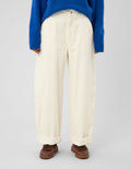 Pantalon balloon en velours - 1