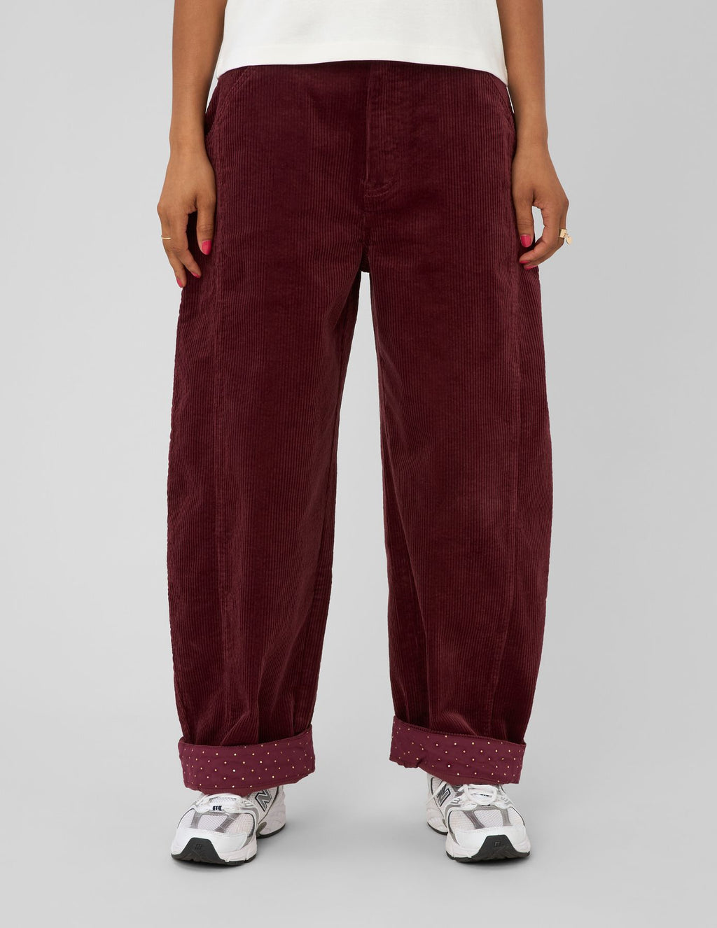Pantalon balloon en velours - 1
