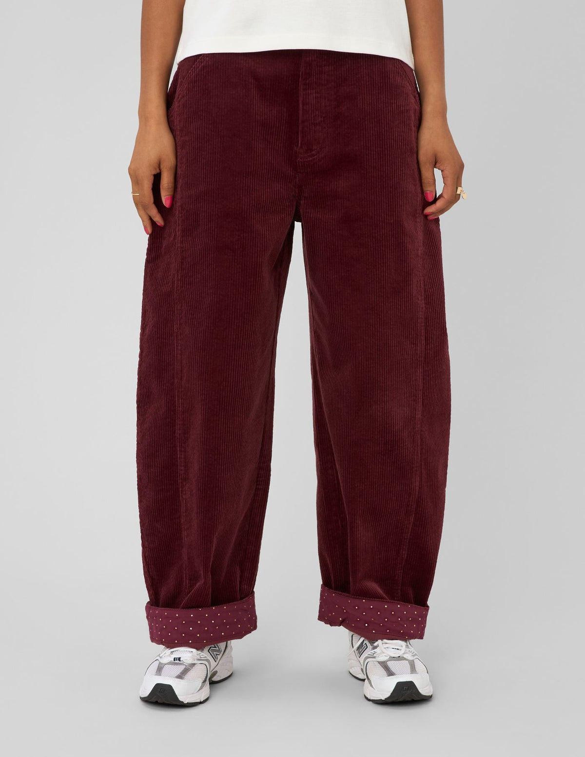 Pantalon balloon en velours - 1