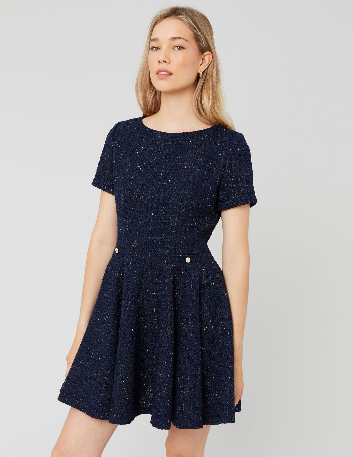 Robe patineuse en tweed - 2