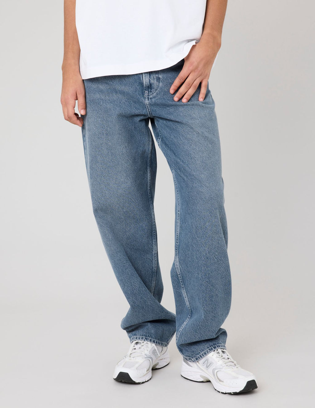 Pantalon jean loose bluegrey - 2