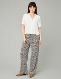 Pantalon fluide droit imprimé - 1