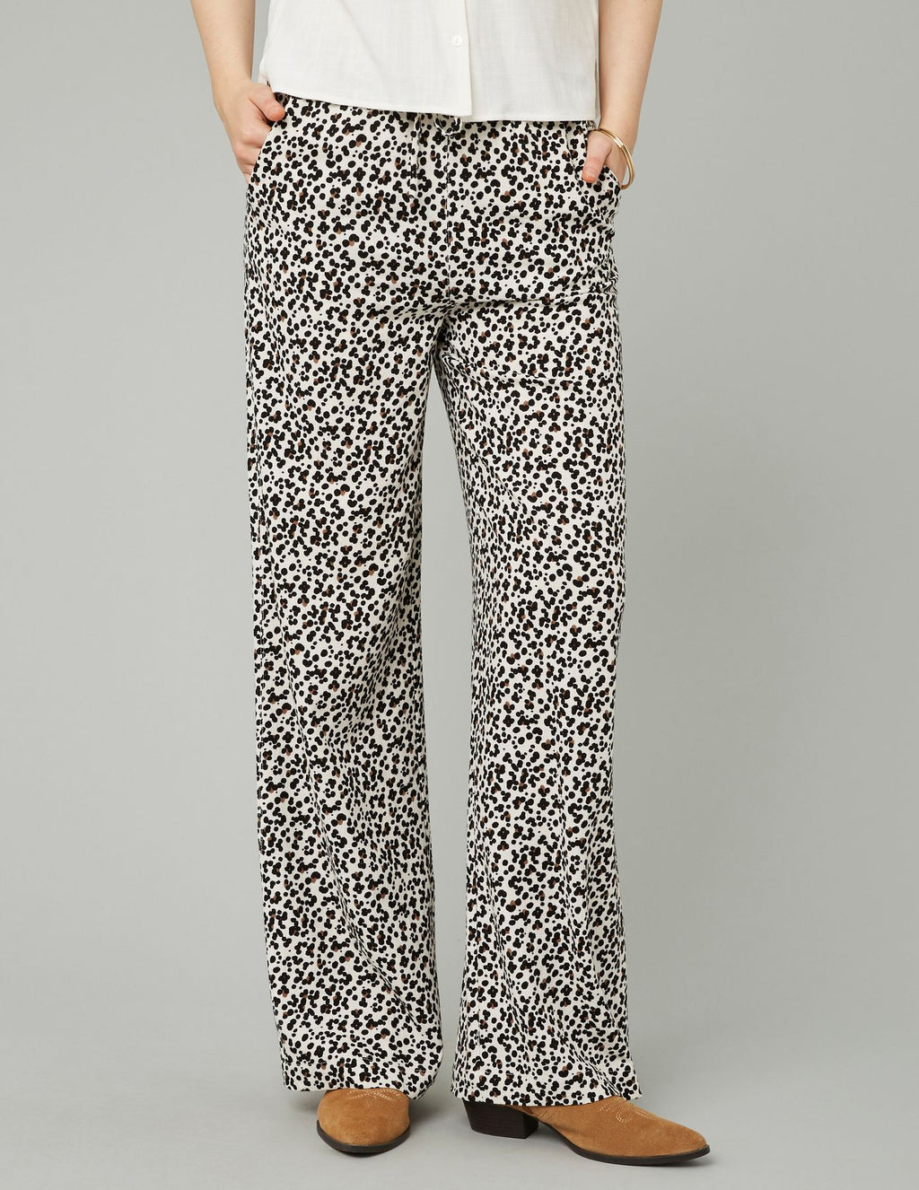 Pantalon fluide droit imprimé - 2