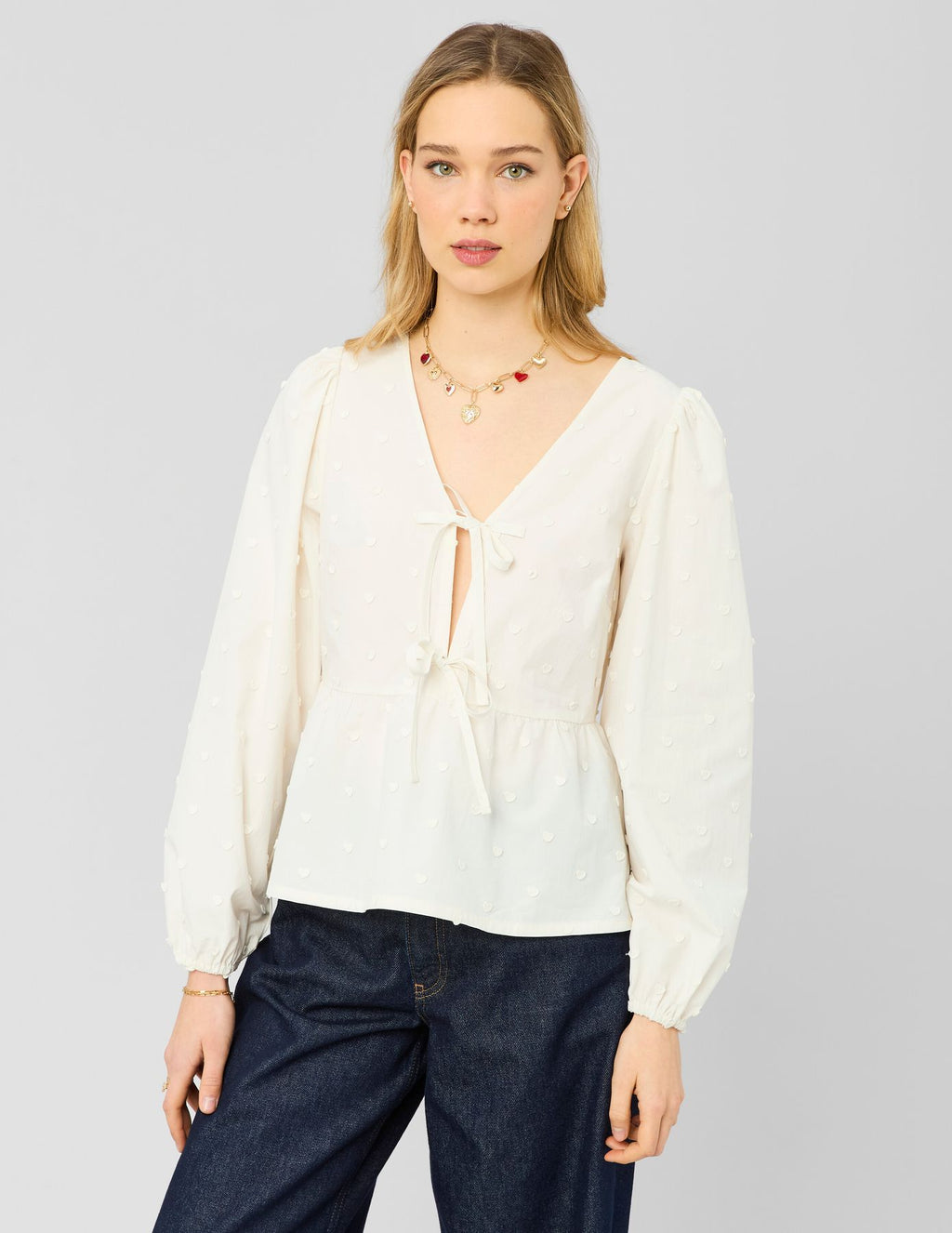 Blouse broderie 3D - 1