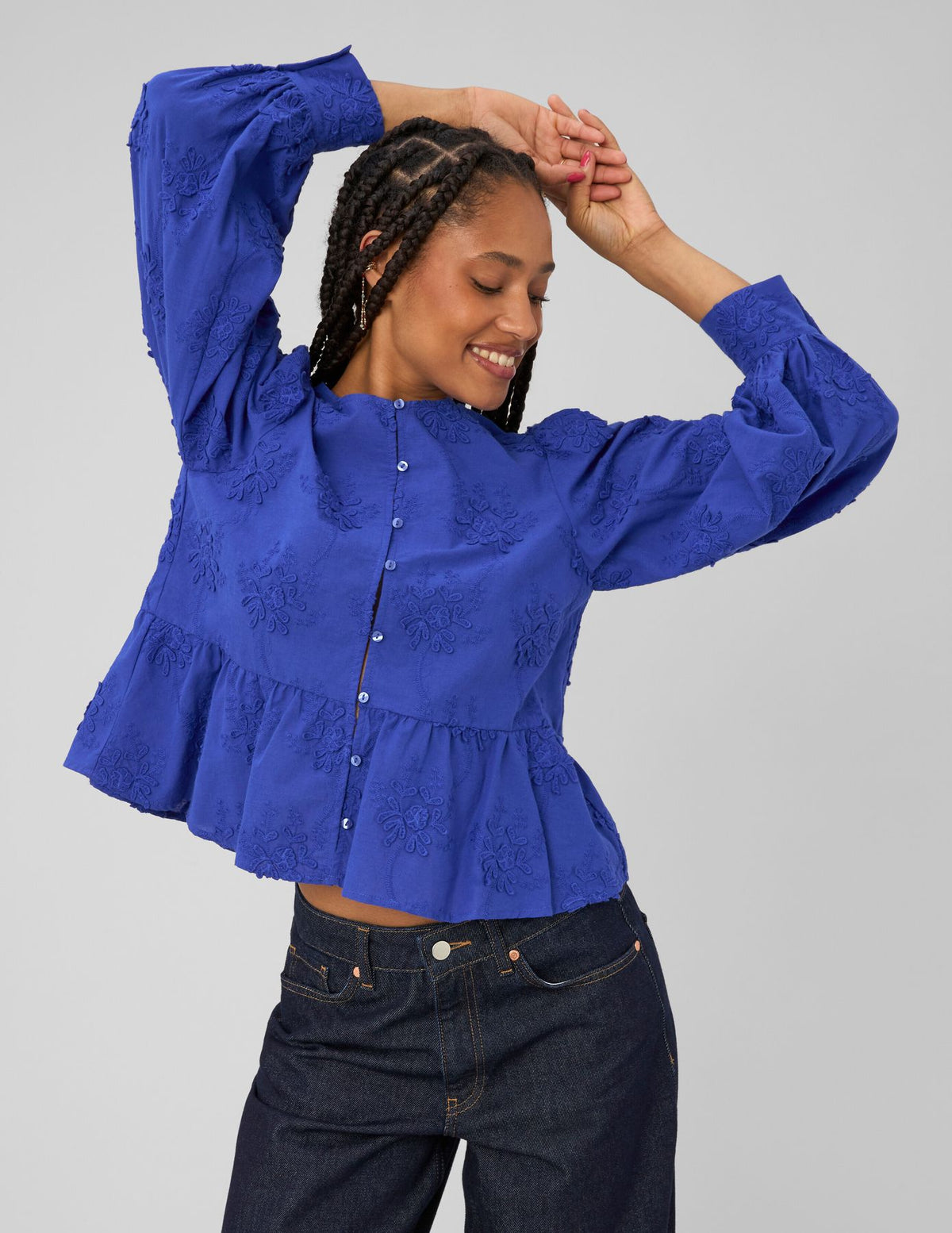 Blouse broderie 3D - 1