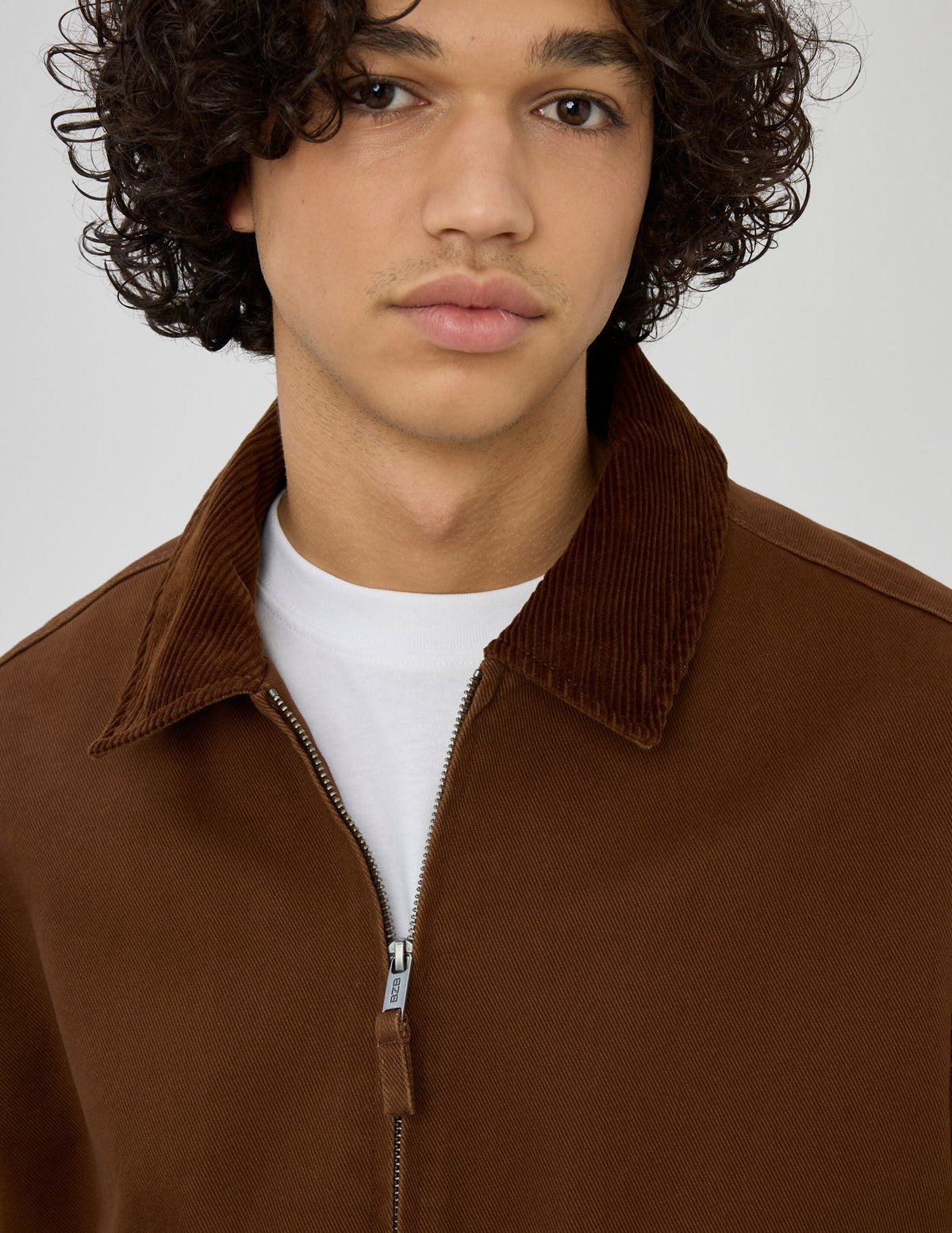 Veste zippée col velours - 2
