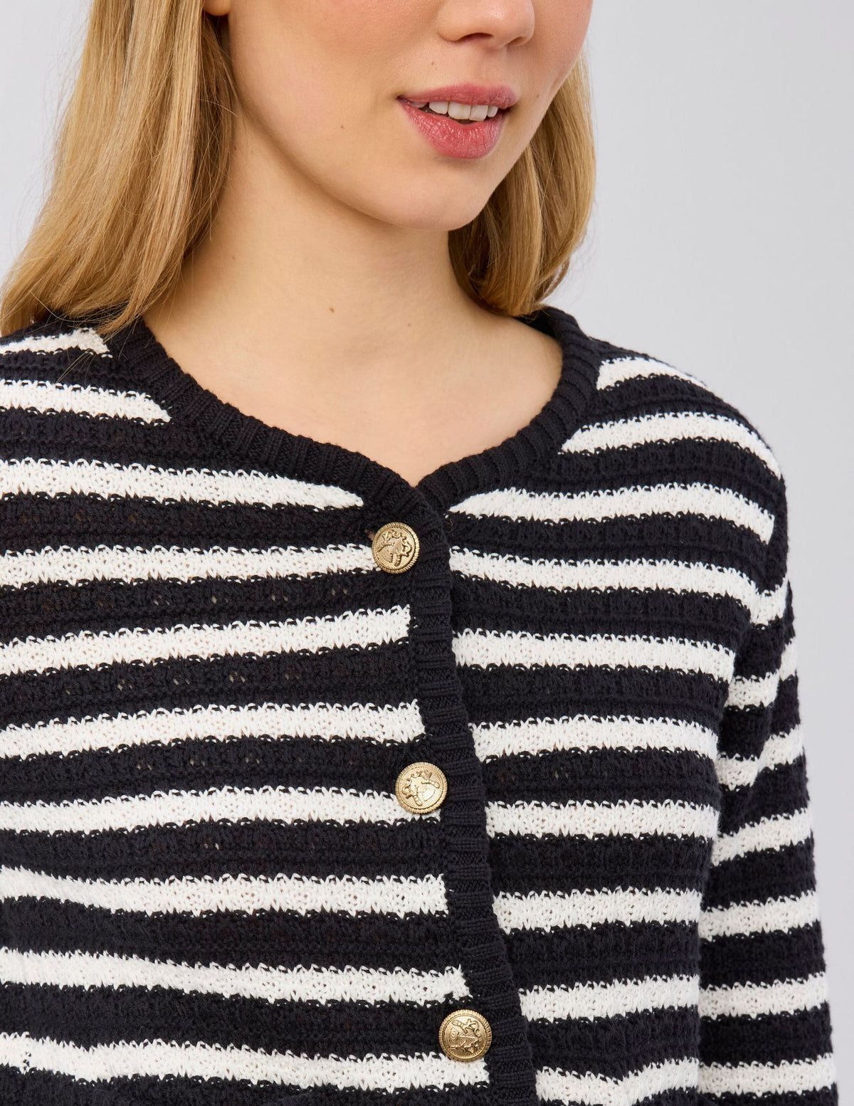 Gilet boutonné rayé - 2