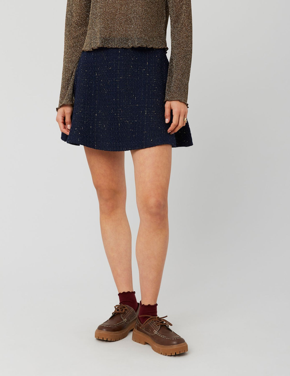 Jupe patineuse en tweed - 2