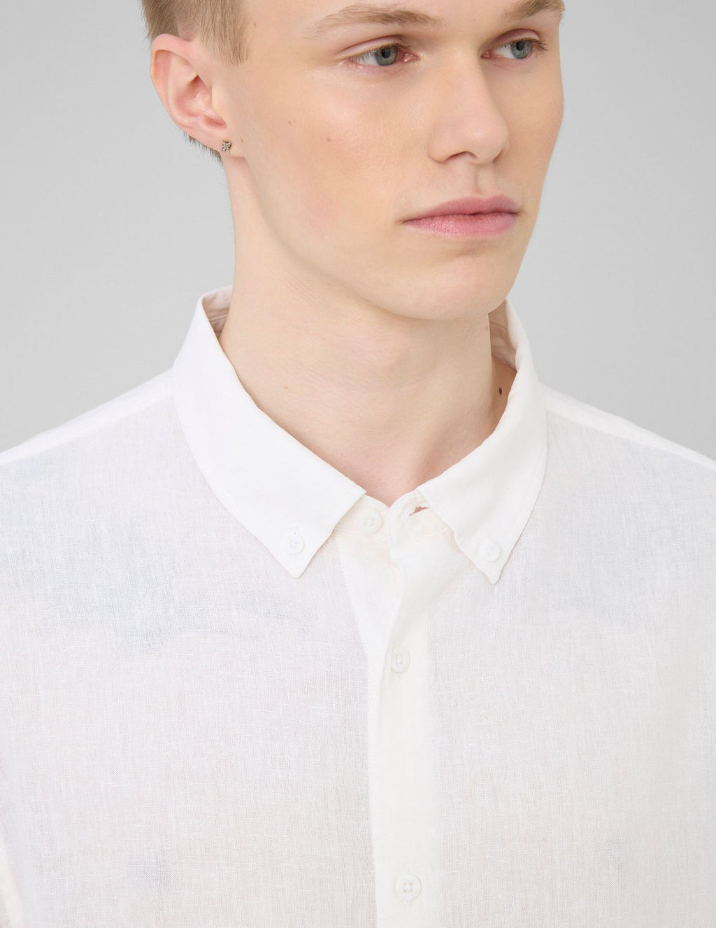 Chemise manches longues viscose lin - 2