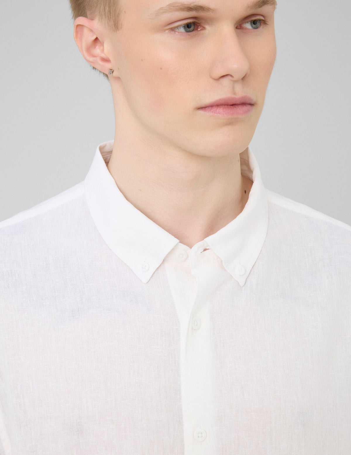 Chemise manches longues viscose lin - 2