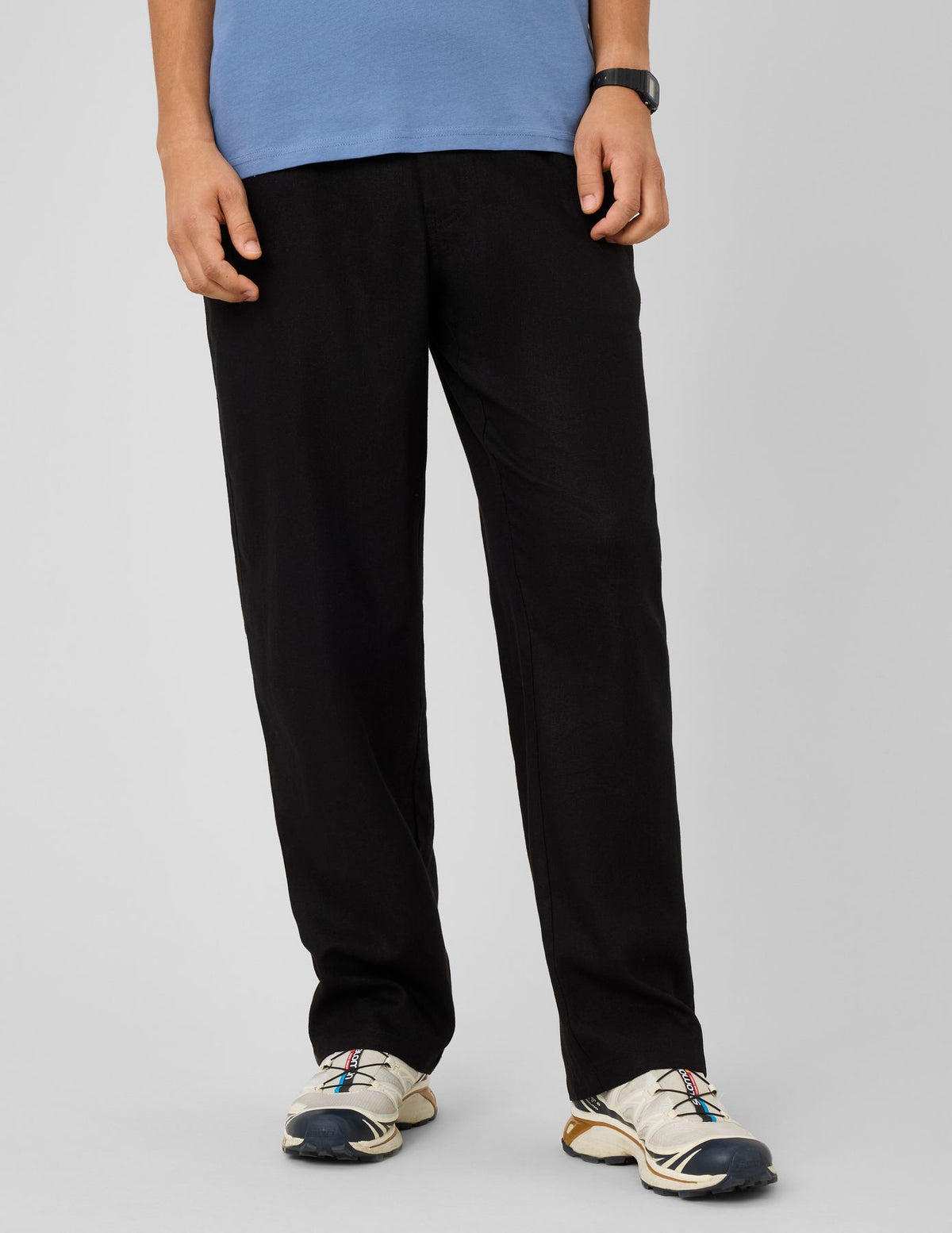 Pantalon de ville fluide viscose lin - 2