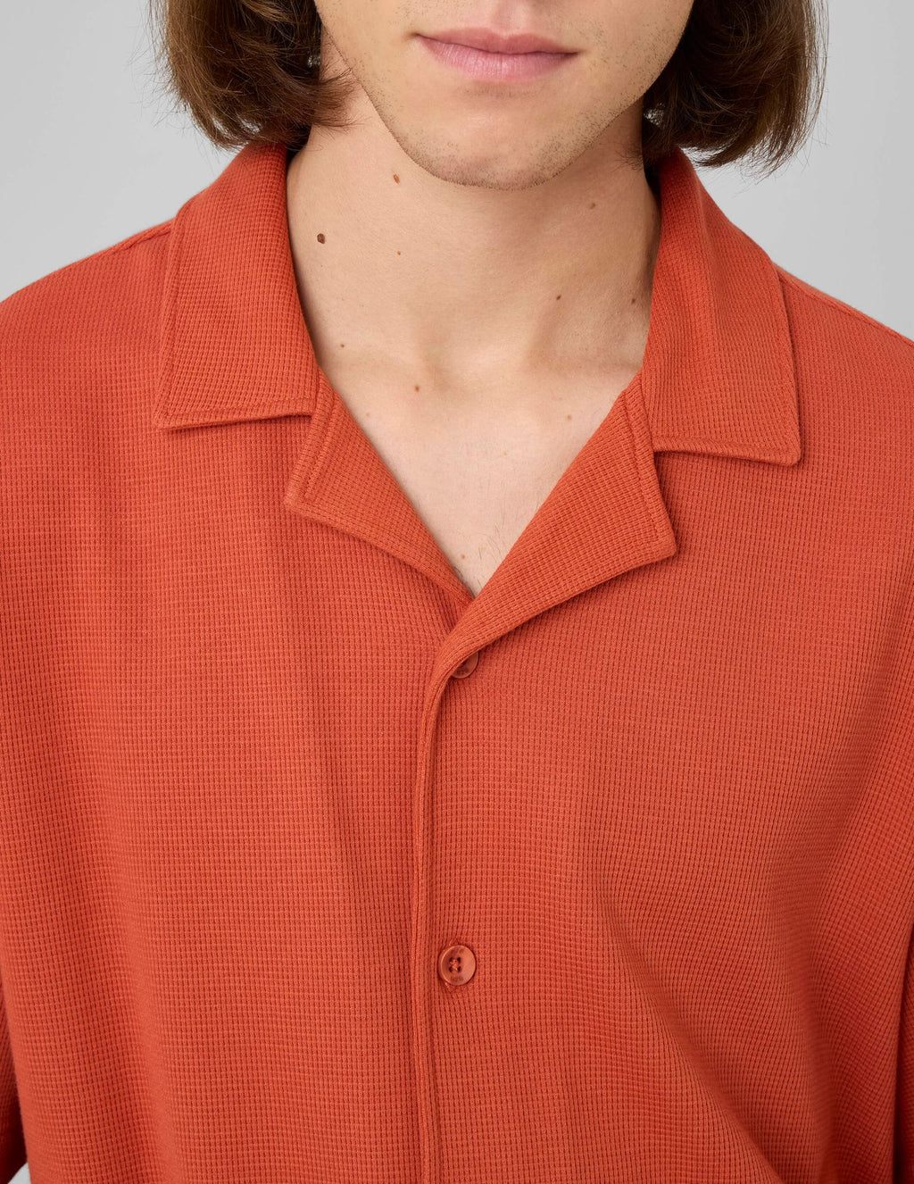 Chemise waffle manches courtes - 2