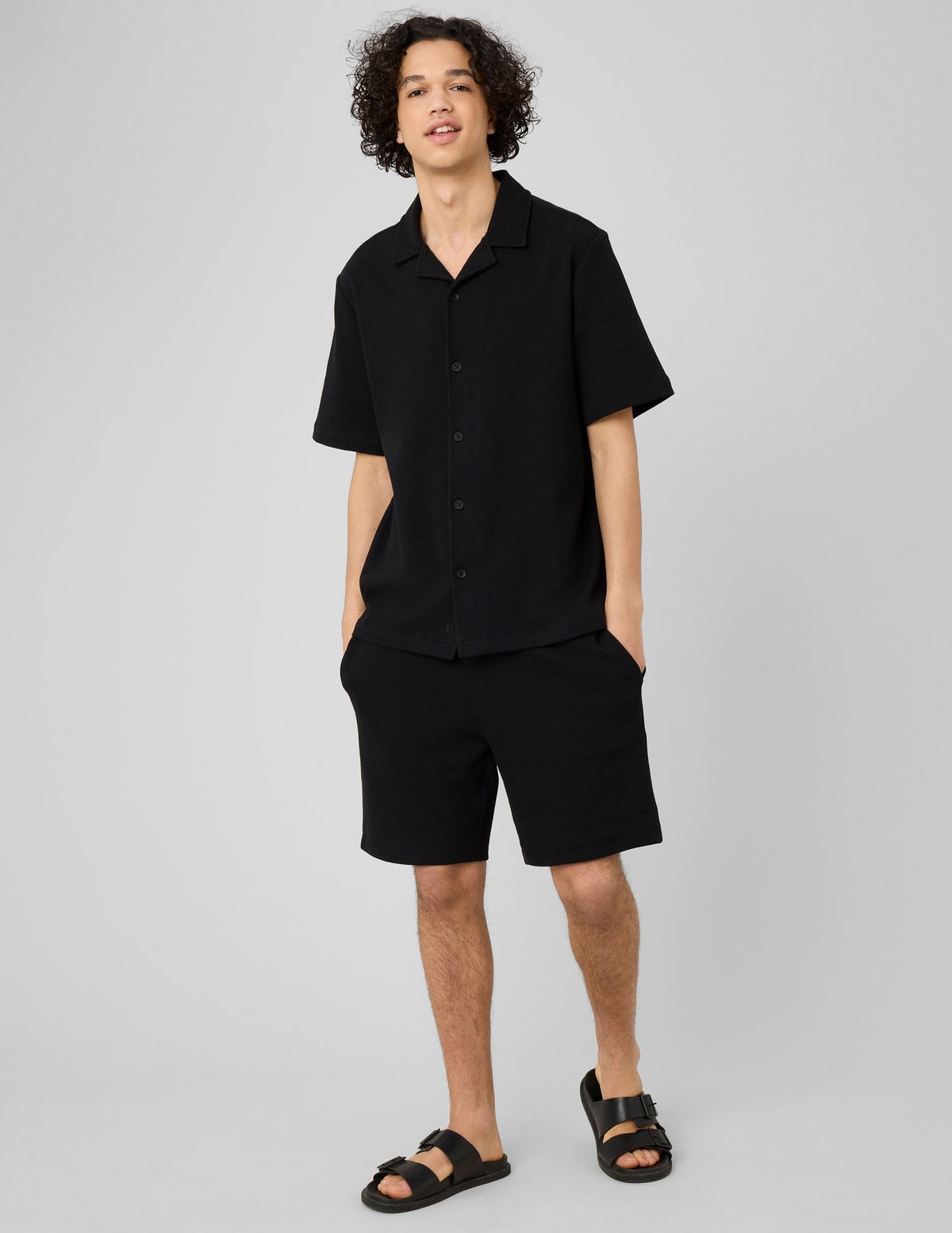 Chemise waffle manches courtes - 2
