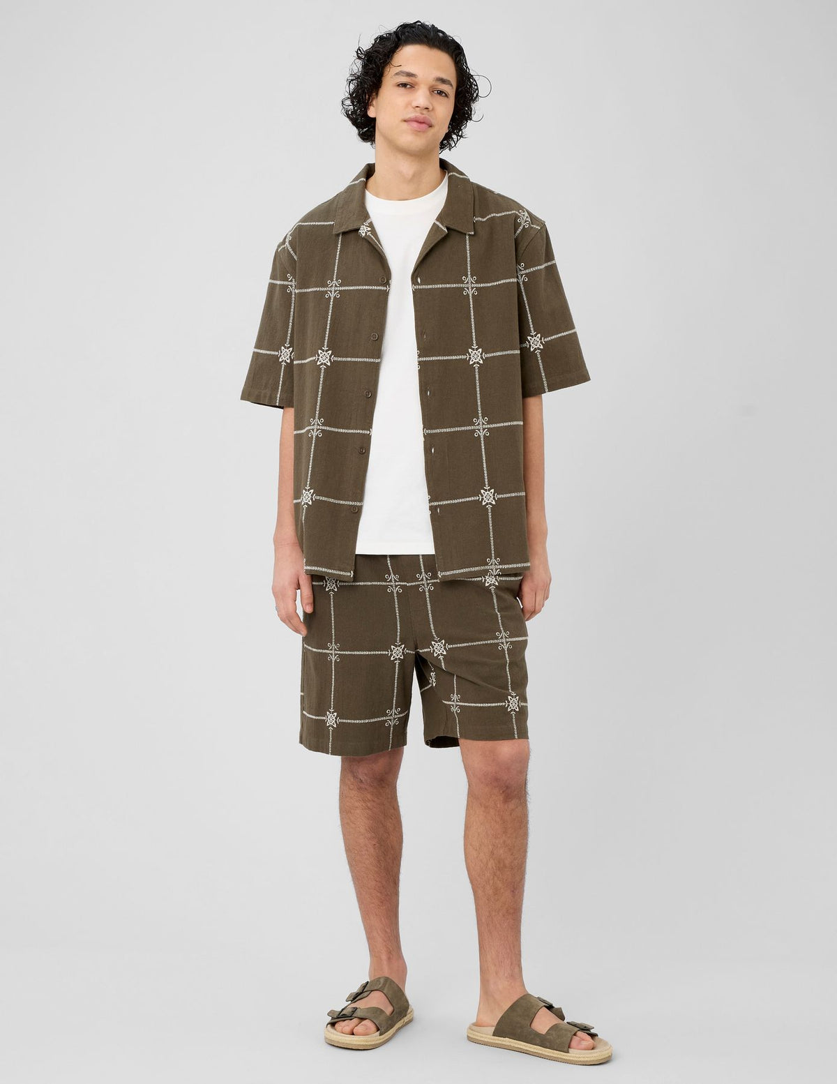 Chemise manches courtes brodée - 2
