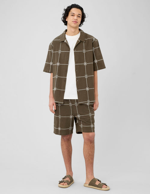 Chemise manches courtes brodée - 2