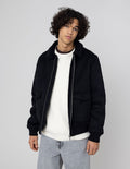 Blouson zippé peau retournée - 1
