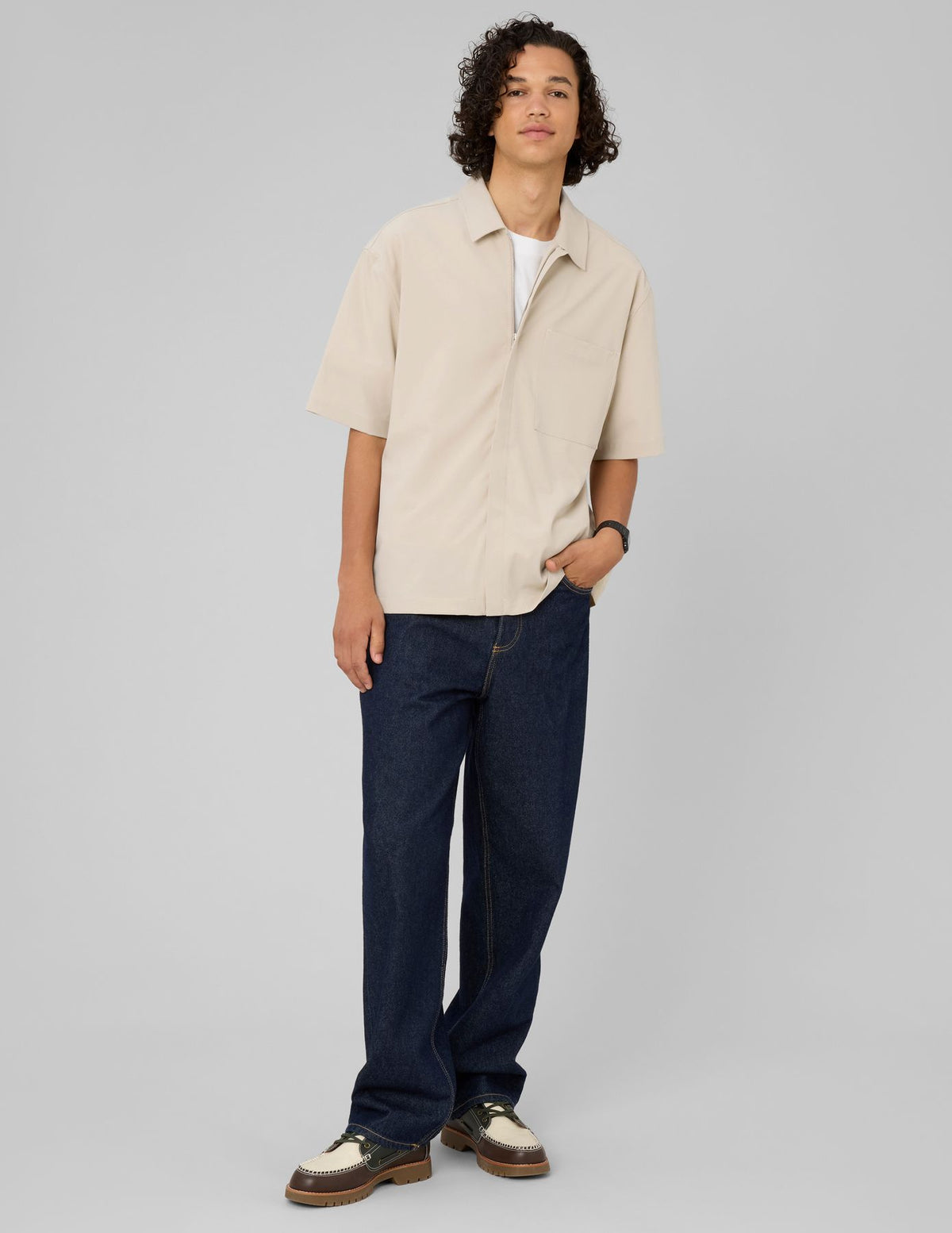Chemise zippée manches courtes - 2
