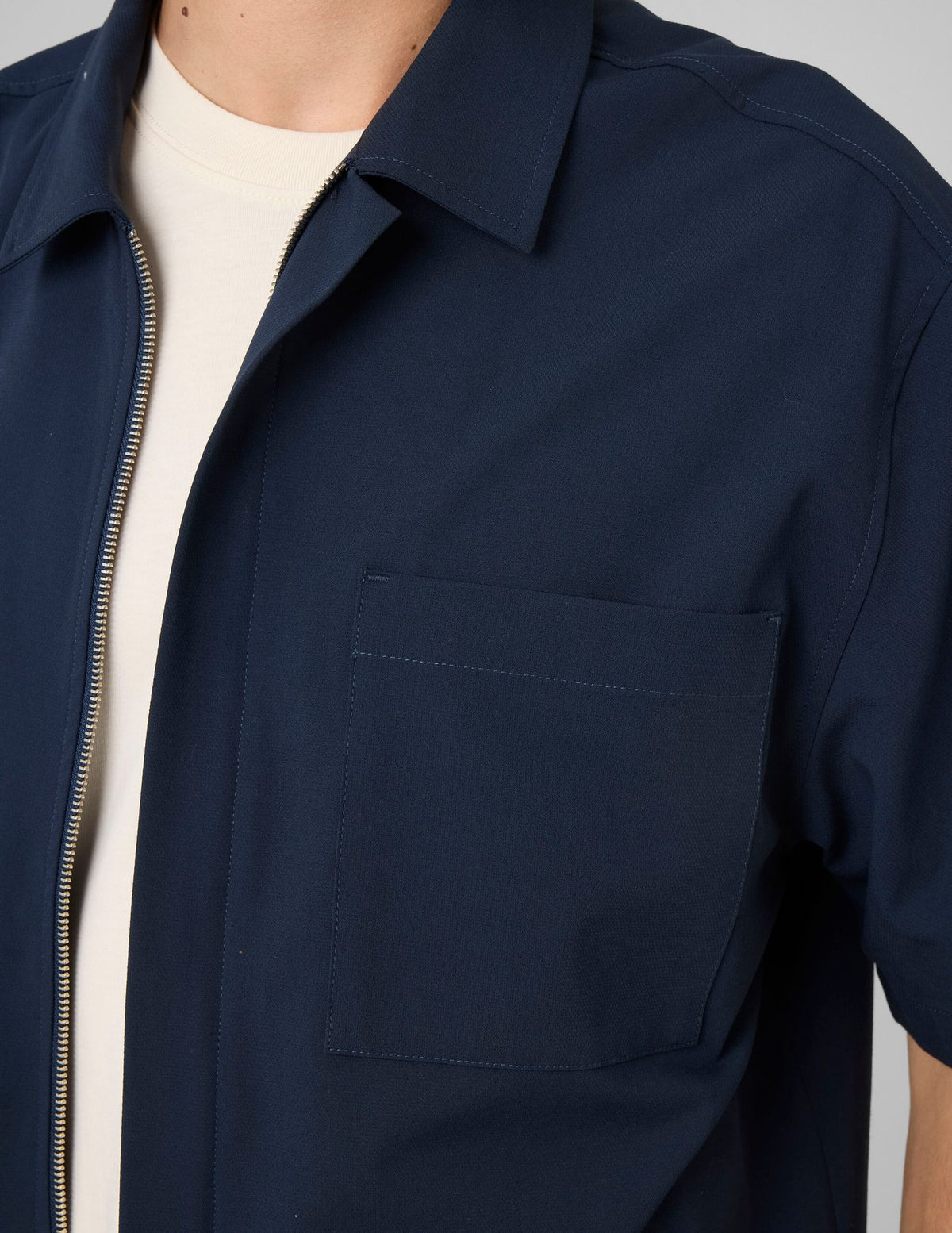 Chemise zippée manches courtes - 2