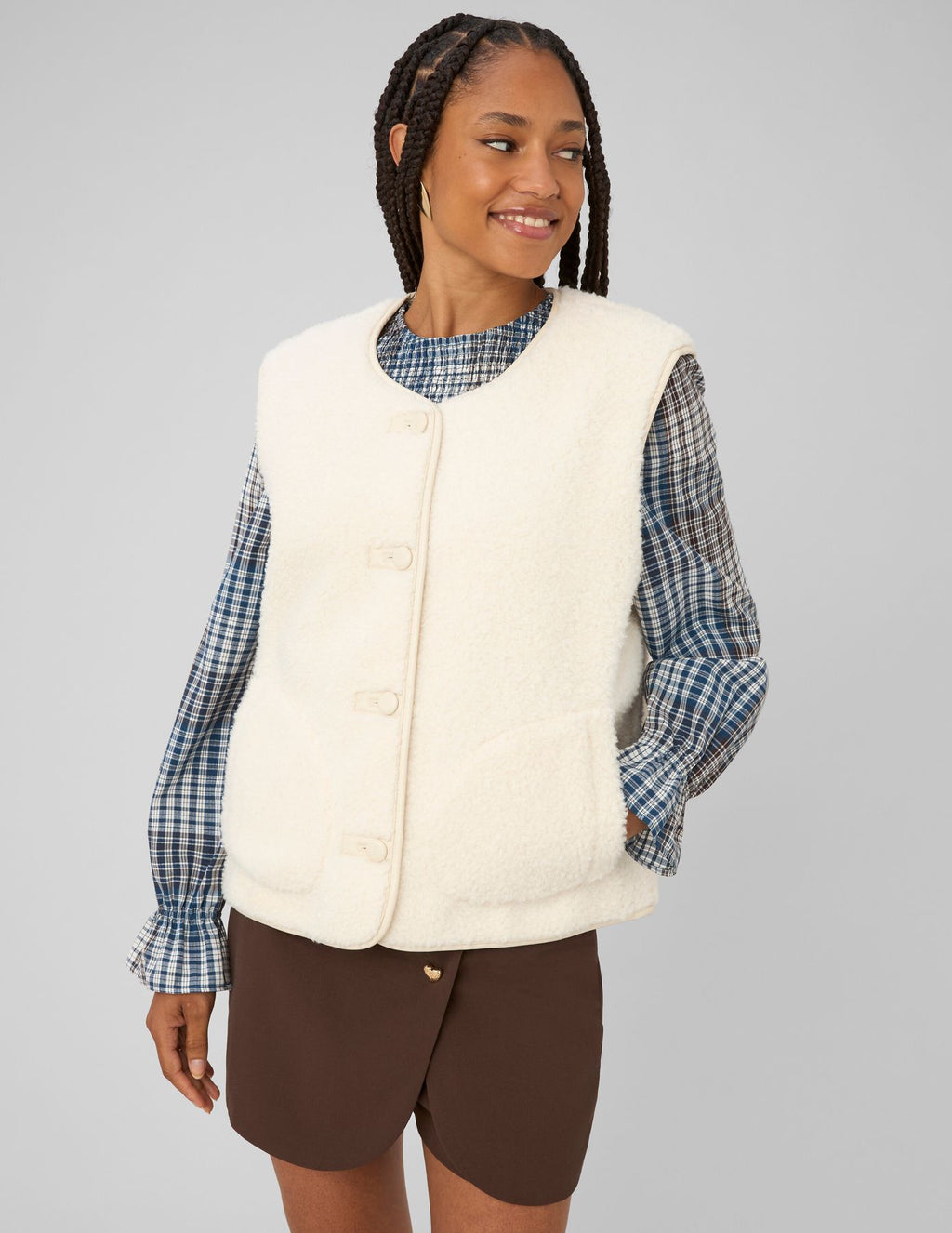 Gilet sans manches sherpa - 1