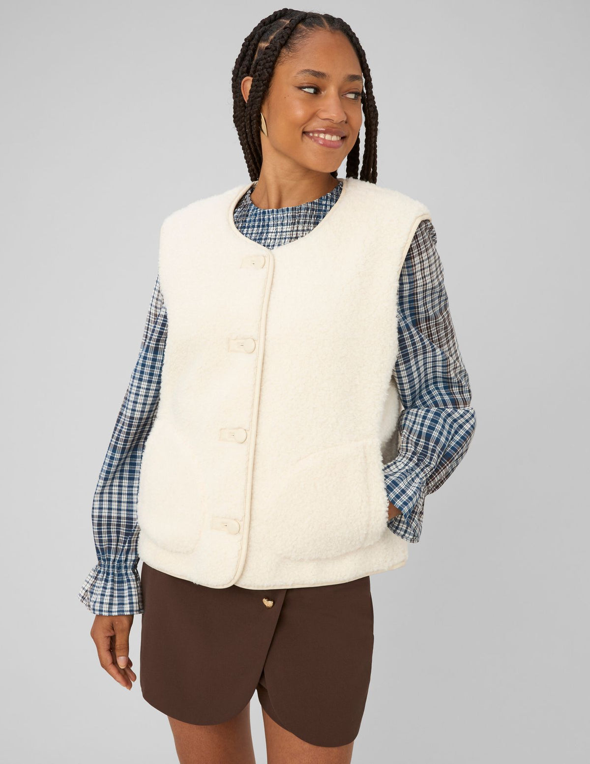 Gilet sans manches sherpa - 1