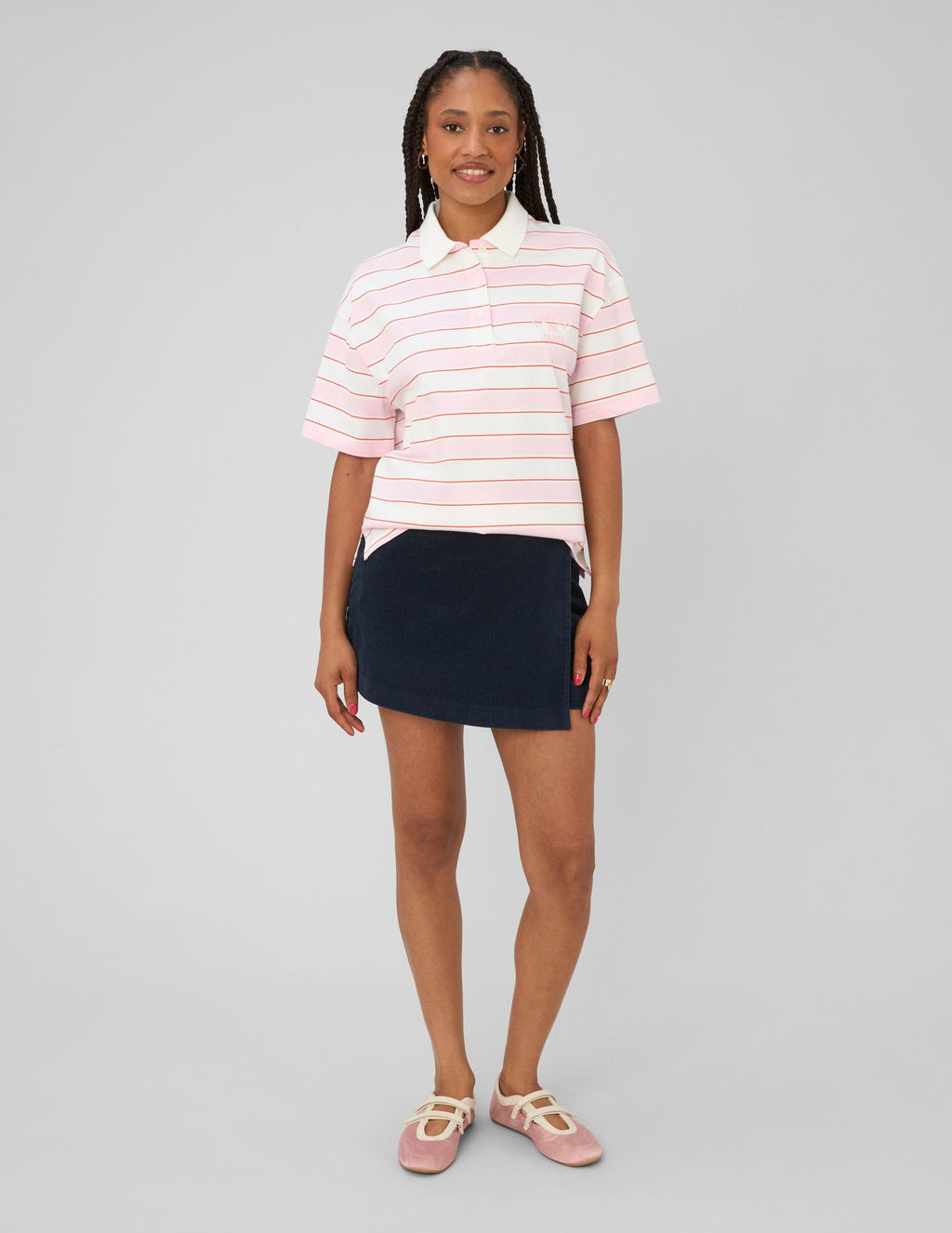 Jupe short en velours - 1
