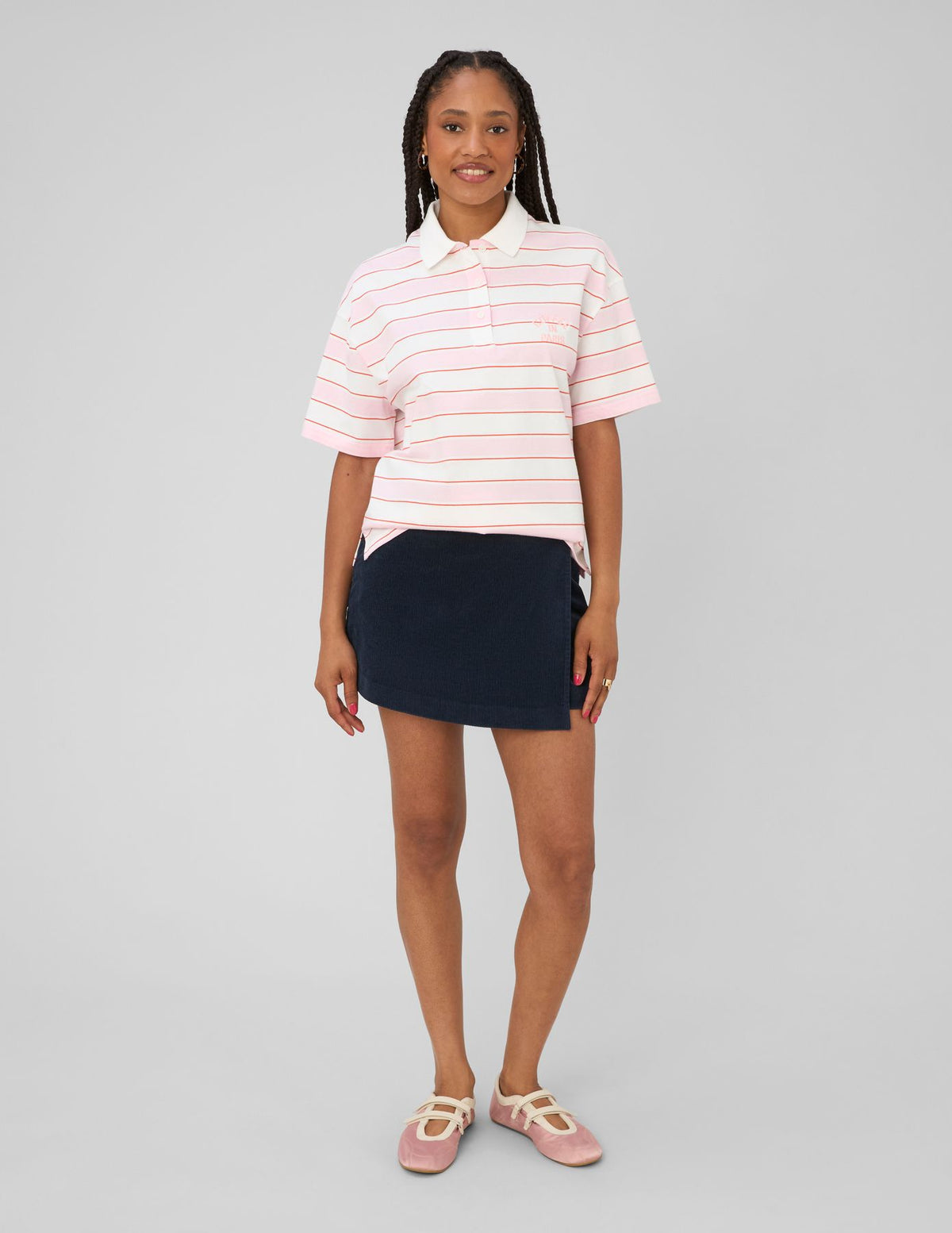 Jupe short en velours - 1