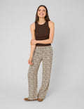 Pantalon imprimé taille élastiquée - 1