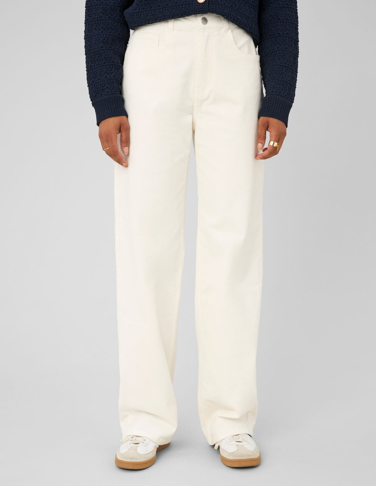 Pantalon straight velours - 2