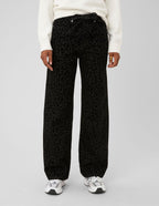 Pantalon imprimé coupe droite - 1