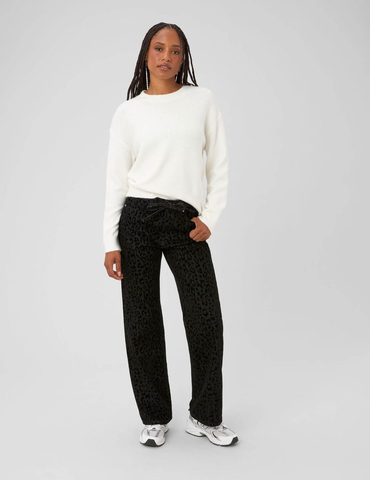 Pantalon imprimé coupe droite - 2