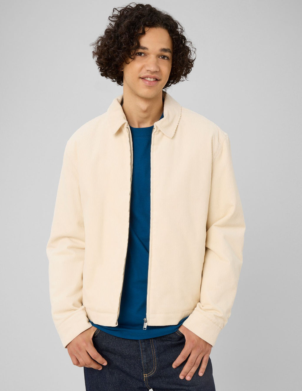 Veste velours zippée - 1