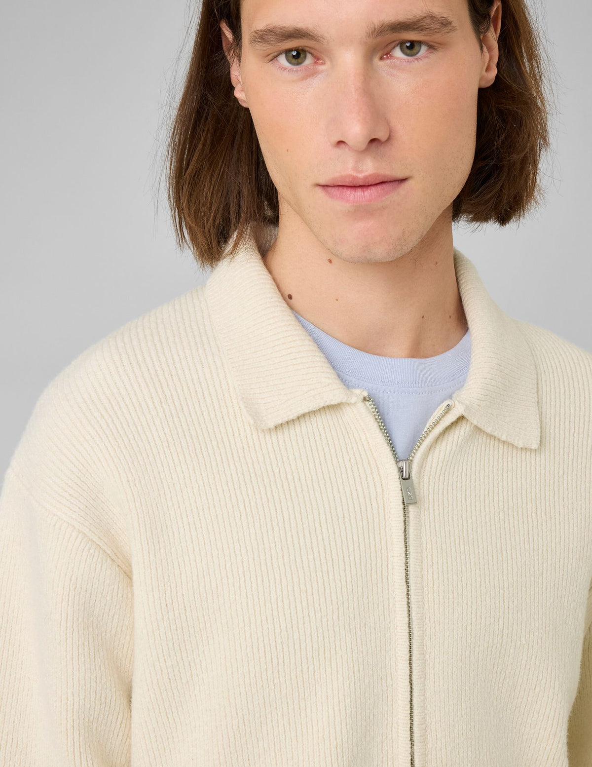 Cardigan zippé col polo - 2