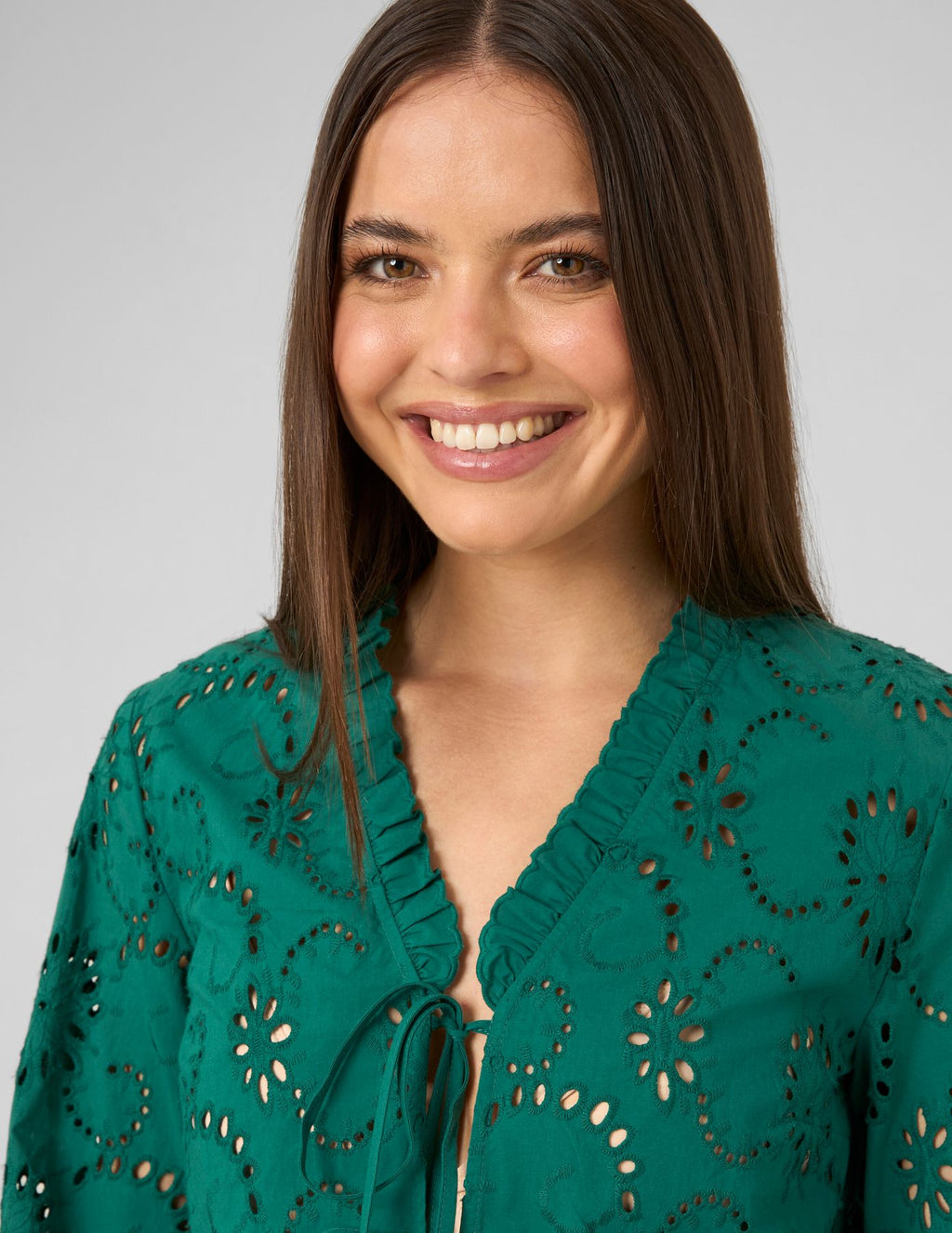 Blouse brodée ajourée - 2